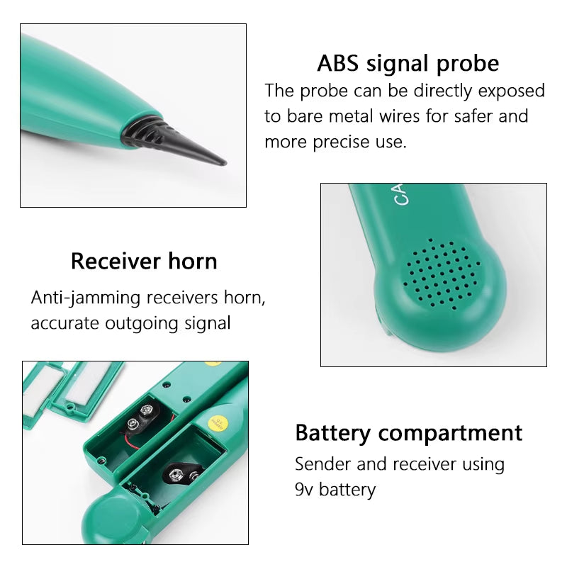 MS6812 Cable Tracker Tester Professional Line LAN Detector UTP STP Telephone Wire Tracer Breakpoint Location Diagnose Tone