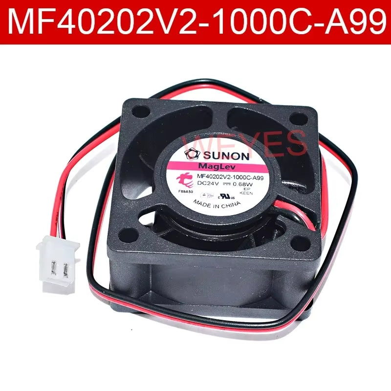 Hot Selling for Sunon MF40202V2-1000C-A99 DC 24V 0.68W 40X40X20Mm 4020 2-Pin Square Server Cooling Fan
