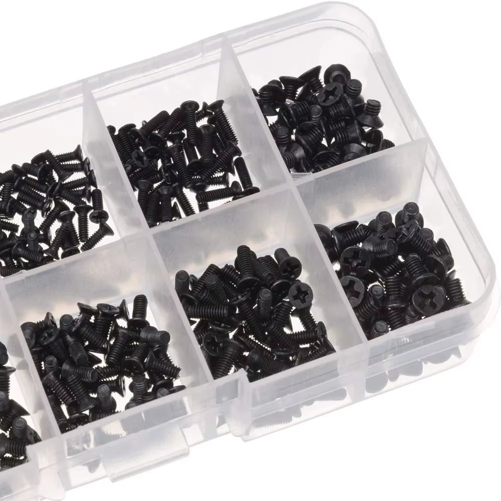 M2 M2.5 M3 KM Screw Flat Head Phillips Screw for Repair Computer Electronics Laptop Screw Kit Home Small Screw